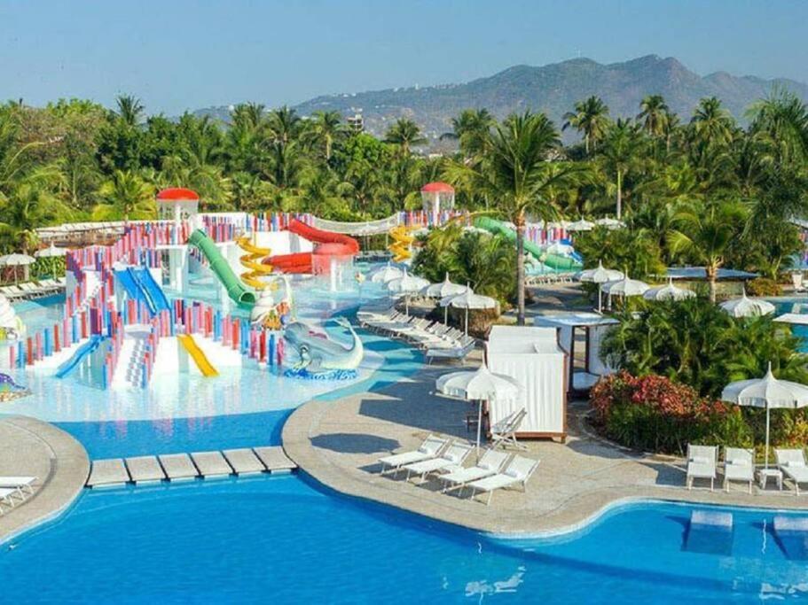 Apartament A Pie De Playa / Albercas / Gym / Mayan Island Acapulco